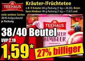 Norma TEEHAUS Kräuter-/Früchtetee Angebot