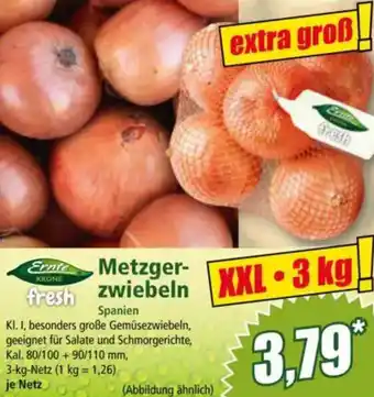 Norma Ernte Krone fresh Metzgerzwiebeln Angebot