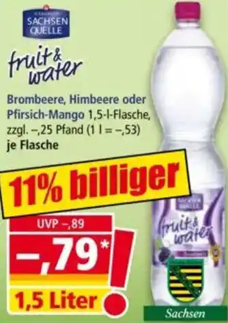 Norma SACHSEN QUELLE fruits & water Angebot