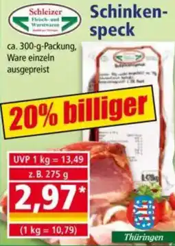 Norma Schleizer Schinkenspeck Angebot