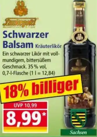 Norma Schwarzer Balsam Angebot