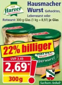 Norma Harzer Spezialität Hausmacher Wurst Angebot