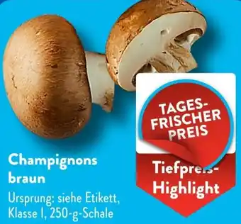 Aldi Süd Champignons braun Angebot