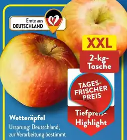 Aldi Süd Wetteräpfel Angebot