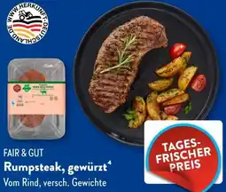 Aldi Süd FAIR & GUT Rumpsteak, gewürzt Angebot