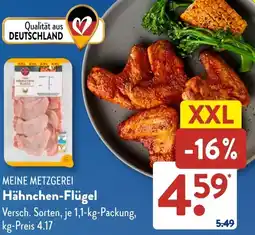 Aldi Süd MEINE METZGEREI Hähnchen-Flügel Angebot