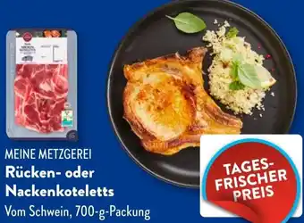 Aldi Süd MEINE METZGEREI Rücken- oder Nackenkoteletts Angebot