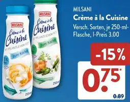 Aldi Süd MILSANI Crème à la Cuisine Angebot