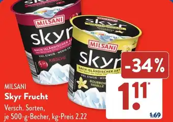 Aldi Süd MILSANI Skyr Frucht Angebot