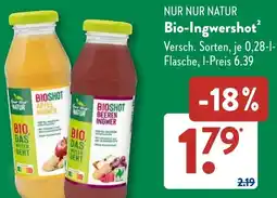 Aldi Süd NUR NUR NATUR Bio-Ingwershot Angebot