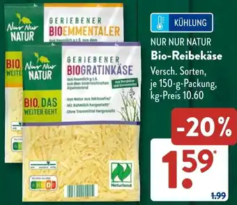 Aldi Süd NUR NUR NATUR Bio-Reibekäse Angebot