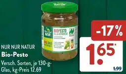 Aldi Süd NUR NUR NATUR Bio-Pesto Angebot