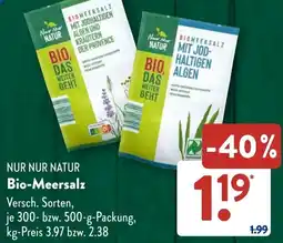 Aldi Süd NUR NUR NATUR Bio-Meersalz Angebot