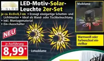 Norma I-GLOW LED-Motiv-Solar Leuchte 2er-Set Angebot