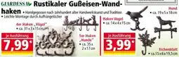 Norma GIARDESSA Rustikale Gußeisen-Wandhaken Angebot