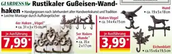 Norma GIARDESSA Rustikale Gußeisen-Wandhaken Angebot