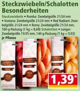 Norma Steckzwiebeln/Schalotten Besonderheiten Angebot