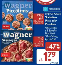 Aldi Süd ORIGINAL WAGNER Steinofen Pizza oder Piccolinis Angebot