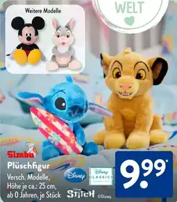 Aldi Süd Simba Plüschfigur Angebot