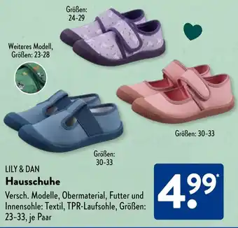 Aldi Süd LILY & DAN Hausschuhe Angebot