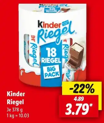 Lidl Kinder riegel Angebot