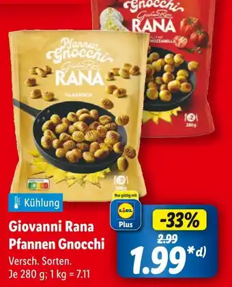 Lidl Giovanni rana pfannen gnocchi Angebot