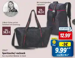 Lidl Crivit sporttasche/-rucksack Angebot