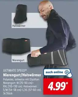 Lidl Ultimate speed nierengurt oder halswärmer Angebot