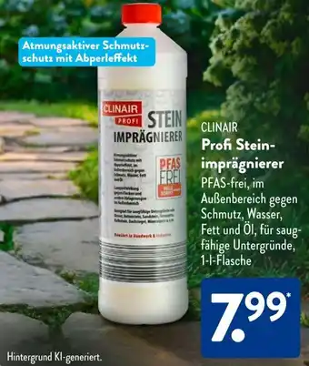 Aldi Süd CLINAIR Profi Stein imprägnierer Angebot