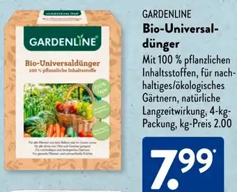 Aldi Süd GARDENLINE Bio-Universaldünger Angebot