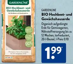 Aldi Süd GARDENLINE BIO Hochbeet- und Gewächshauserde Angebot