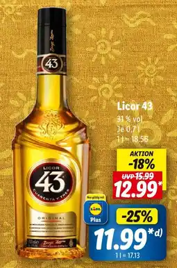 Lidl Licor 43 licor 43 Angebot