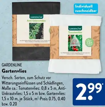 Aldi Süd GARDENLINE Gartenvlies Angebot