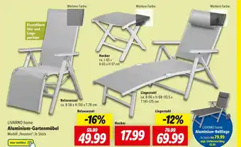 Lidl Livarno home aluminium-gartenmöbel Angebot