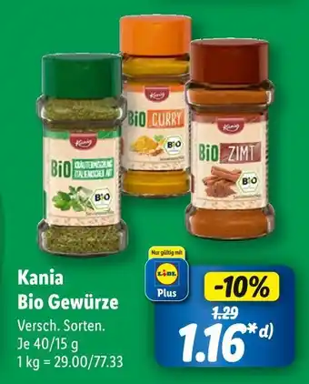 Lidl Kania bio gewürze Angebot