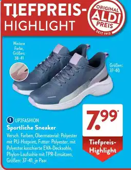 Aldi Süd UP2FASHION Sportliche Sneaker Angebot