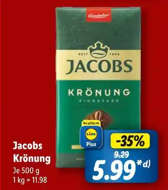 Lidl Jacobs krönung Angebot