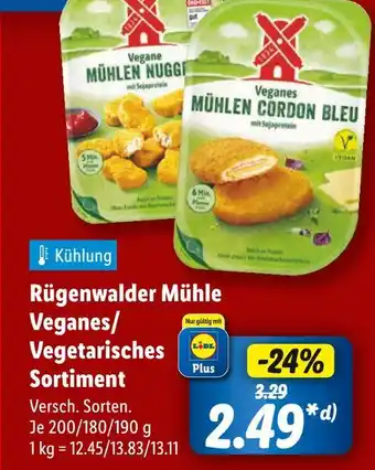 Lidl Rügenwalder mühle veganes/vegetarisches sortiment Angebot