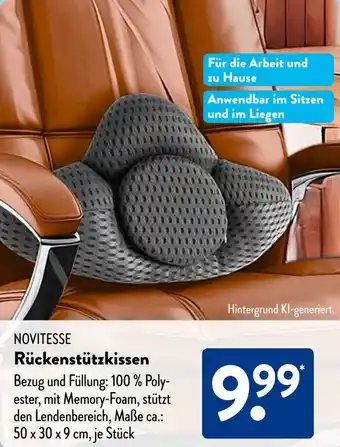 Aldi Süd NOVITESSE Rückenstützkissen Angebot