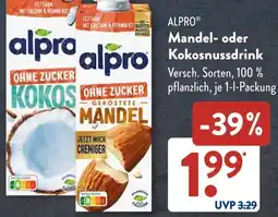 Aldi Süd ALPRO Mandel- oder Kokosnussdrink Angebot