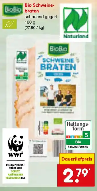 Netto Marken-Discount BioBio Schweinebraten Angebot