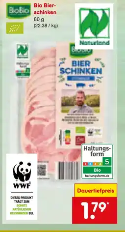 Netto Marken-Discount BioBio Bierschinken Angebot