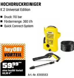 OBI Hochdruckreiniger K 2 Universal Edition Angebot