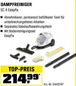 OBI DAMPFREINIGER SC 4 Easyfix Angebot