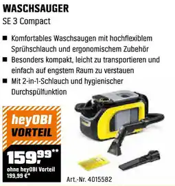 OBI Waschsauger SE 3 Compact Angebot