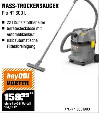 OBI Nass-trockensauger Pro NT 600 L Angebot