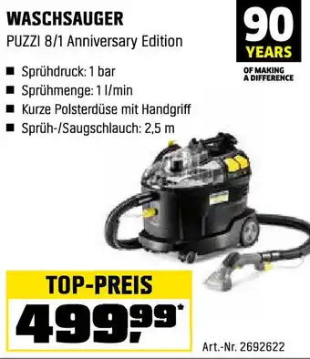 OBI Waschsauger PUZZI 8/1 Anniversary Edition Angebot