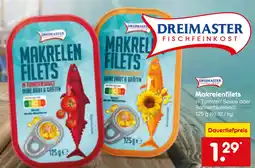 Netto Marken-Discount DREIMASTER Makrelenfilets Angebot