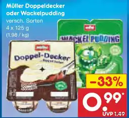 Netto Marken-Discount Müller Doppeldecker oder Wackelpudding Angebot