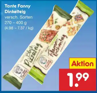 Netto Marken-Discount Tante Fanny Dinkelteig Angebot